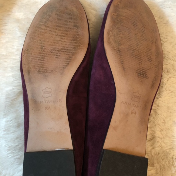 Ann Taylor Suede Jeweled Flats - Picture 3 of 4